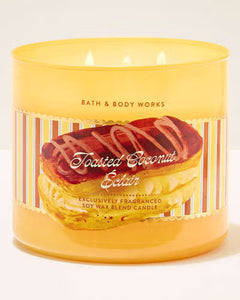 Bath & Body Works Candle Toasted Coconut Éclair 14.5 oz / 411 g