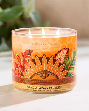 Bath & Body Works Mango Papaya Paradise 3-Wick Candle