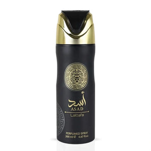 Asad Deodorant Spray 200ml by Lattafa (PAQ 12 UNITS)