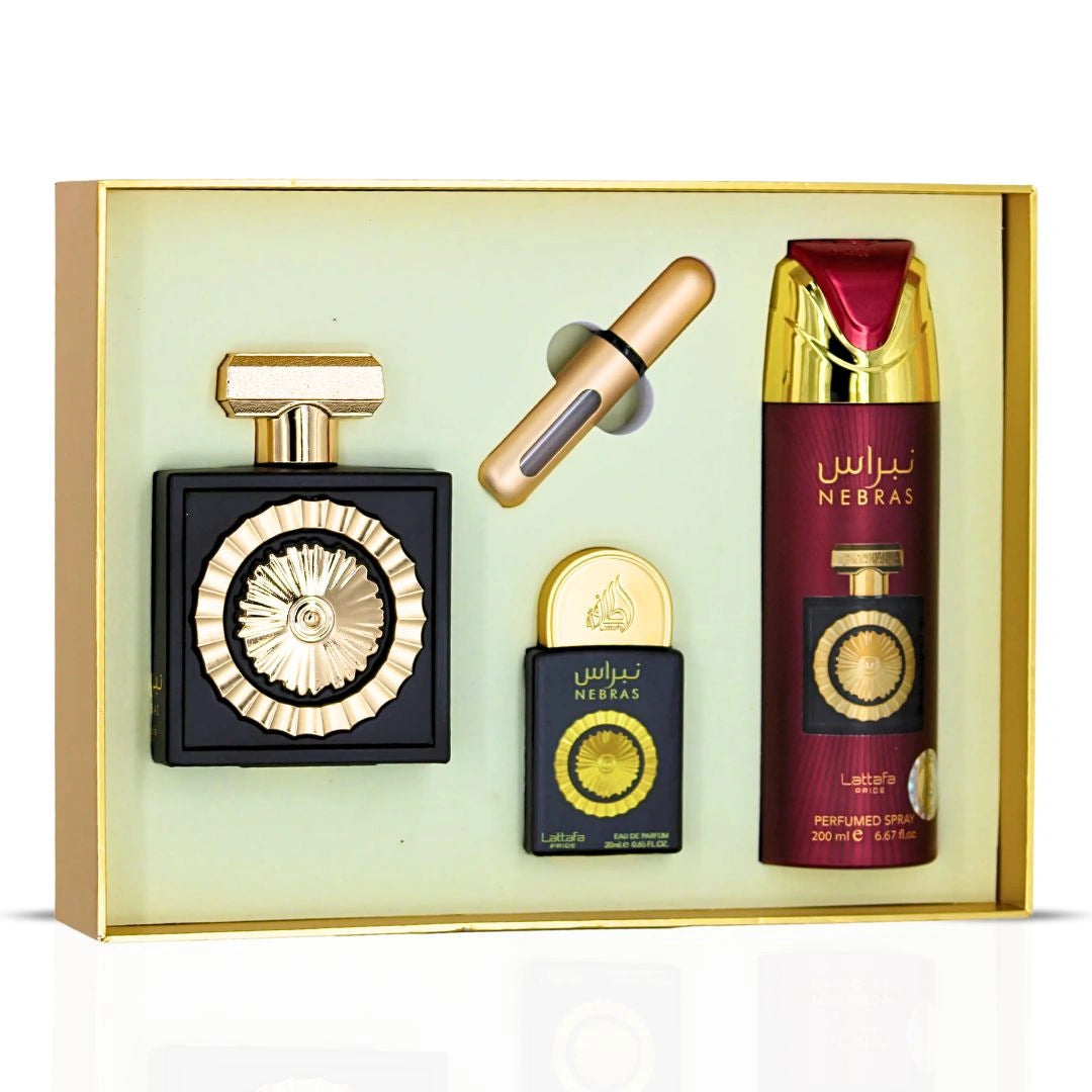 Nebras 3-Piece Perfume Gift Set By Lattafa Pride (Gift Set)