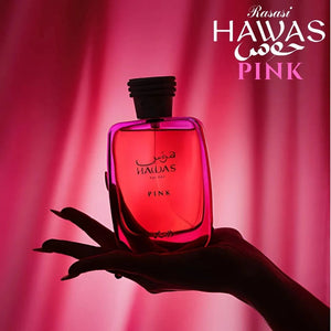 Hawas Pink For Her Eau De Parfum Spray 100ml (3.4 Oz) By Rasasi