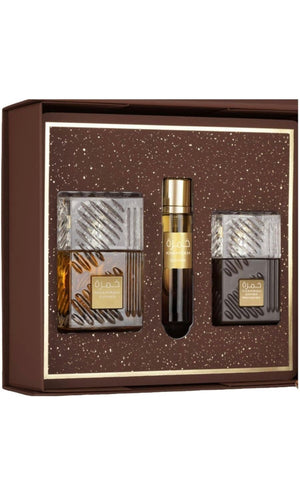 Set de regalo unisex de 3 piezas de perfume EDP Khamrah Qahwa 6290362349624