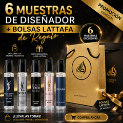 MIX PACK DESIGNER SAMPLE + BAG LATTAFA