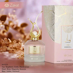 Zakat Lamar Bombshell Eau de Parfum Spray for Women, 3.4 Fl Oz (100 ml)