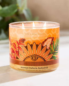 Bath & Body Works Mango Papaya Paradise 3-Wick Candle