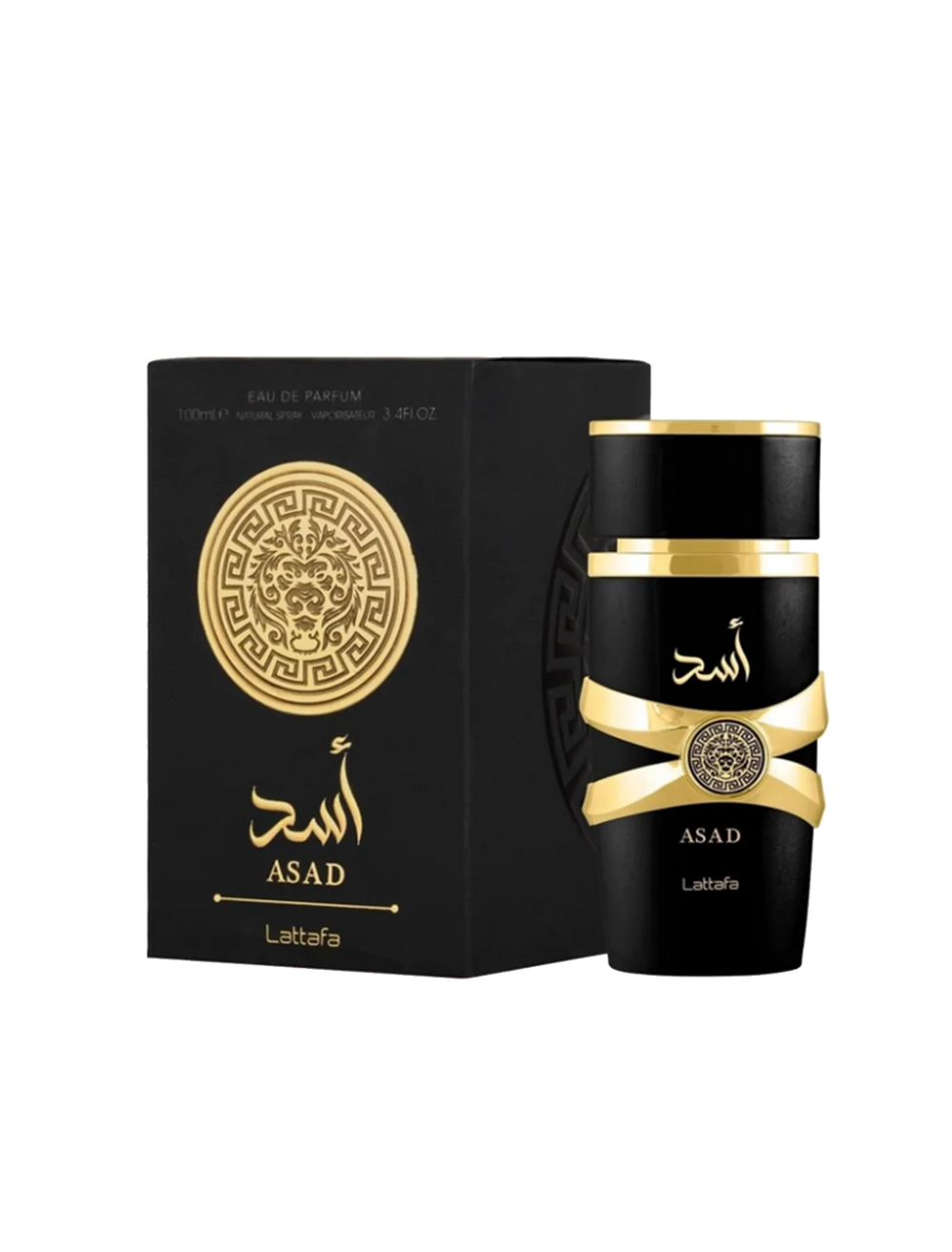 (DAMAGED BOX )LATTAFA ASAD EAU DE PARFUM 3.4FL.OZ FOR MEN