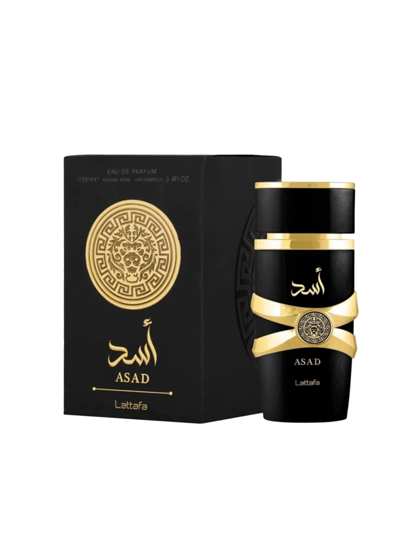(DAMAGED BOX )LATTAFA ASAD EAU DE PARFUM 3.4FL.OZ FOR MEN