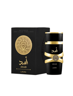 (DAMAGED BOX )LATTAFA ASAD EAU DE PARFUM 3.4FL.OZ FOR MEN