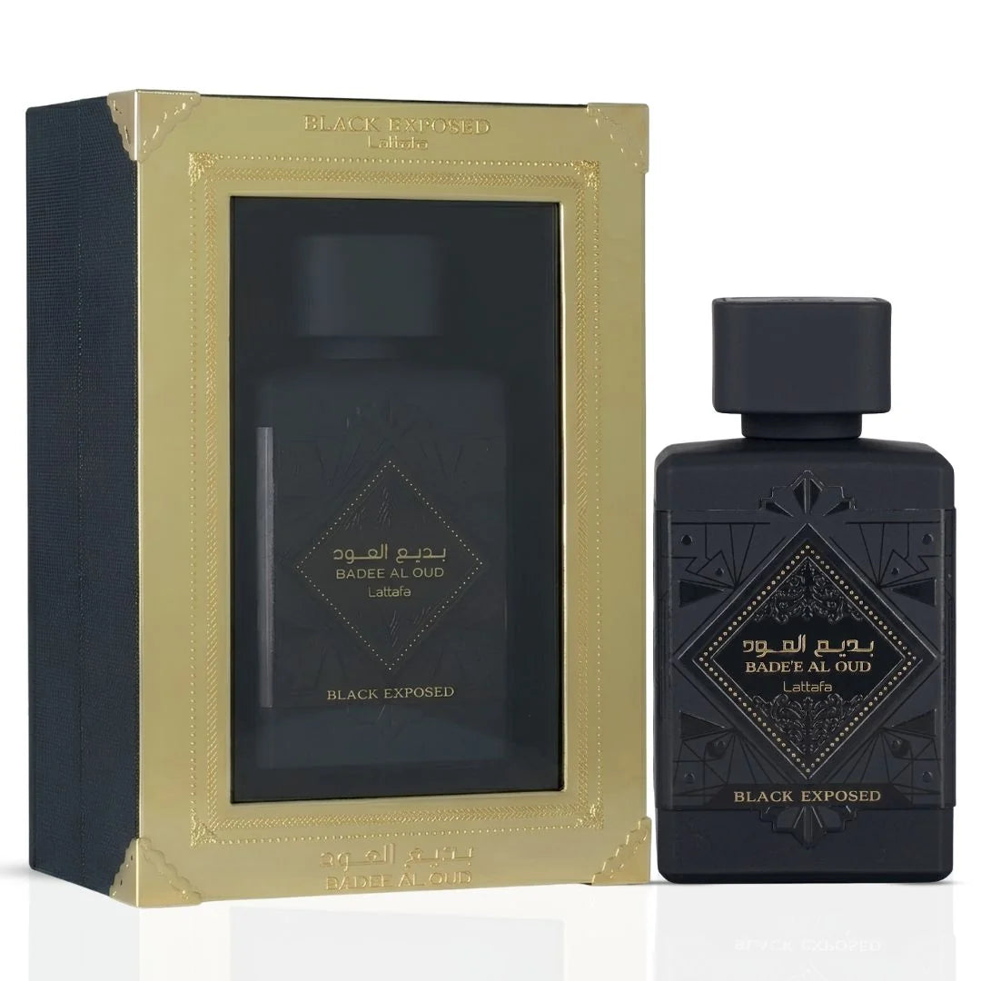 Bade'e Al Oud Black Exposed Eau de parfum Spray 100ml (3.4 oz) by Lattafa