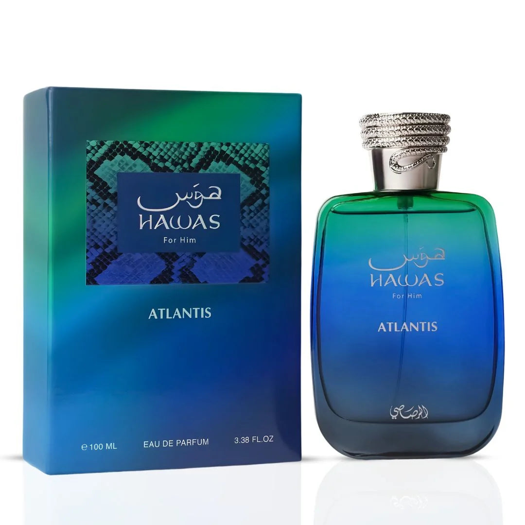 Hawas Atlantis Eau de Parfum Spray 100ml by RASASI