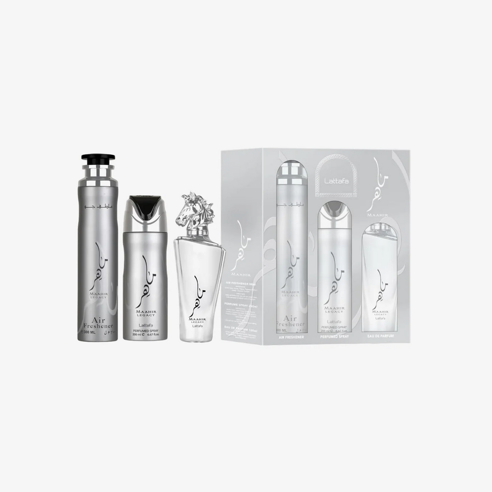 Lattafa Men's Maahir Legacy 3pcs EDP Gift Set