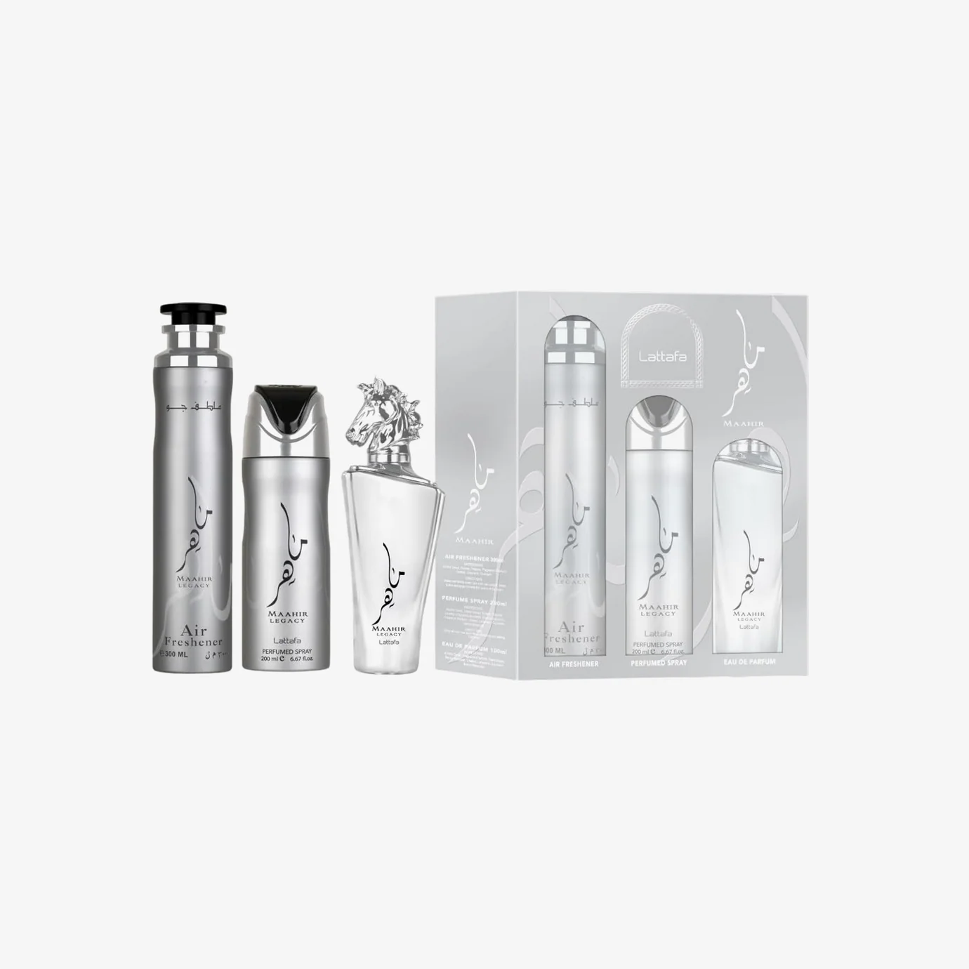 Lattafa Men's Maahir Legacy 3pcs EDP Gift Set