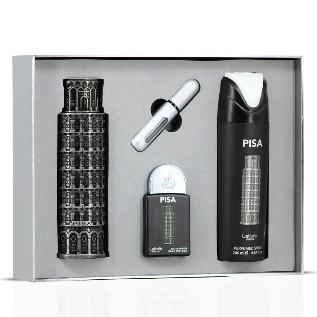 Lattafa Men's Pride Pisa Gift Set 4 pcs