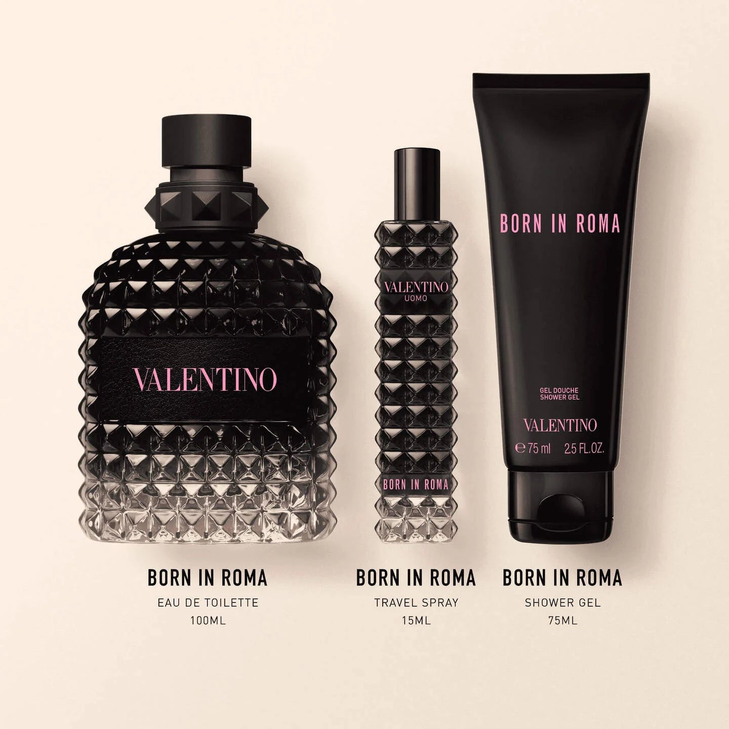 VALENTINO BORN IN ROMA EAU DE TOILETTE TRIO SET