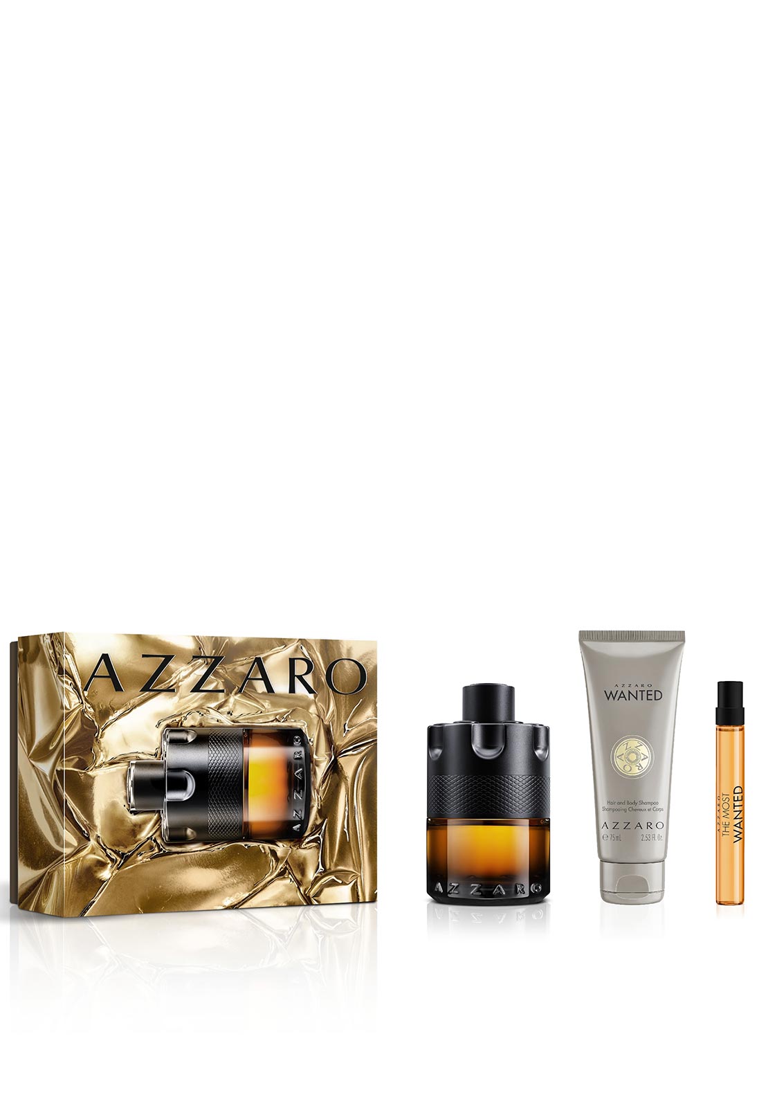 Set The Most Wanted 3 Pcs (3.38 oz +Deo + Mini ) Parfum For Men