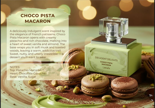 DECADENT DELIGHTS CHOCO PISTA MACARON WOMEN EDP - 50ML 1.7OZ BY LATTAFA