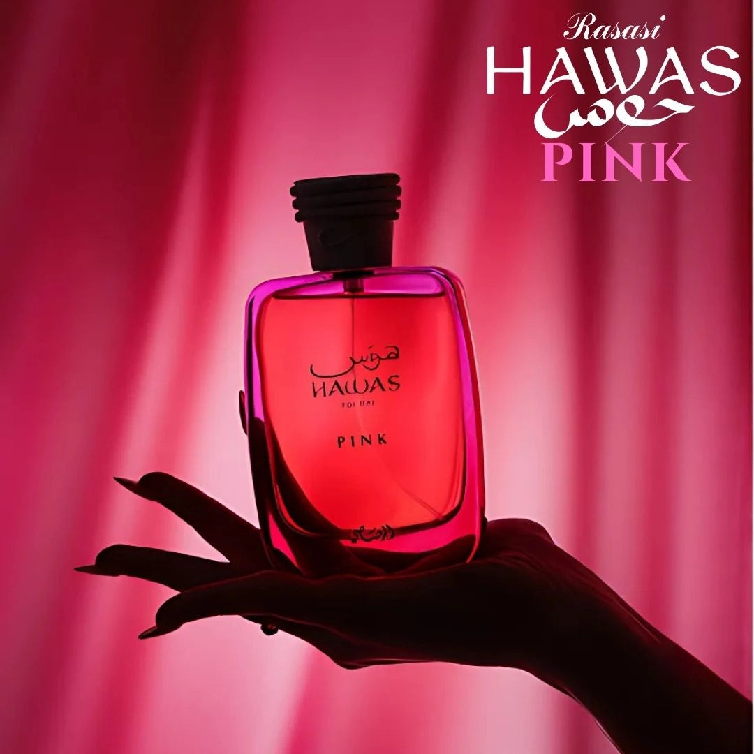 Hawas Pink For Her Eau De Parfum Spray 100ml (3.4 Oz) By Rasasi