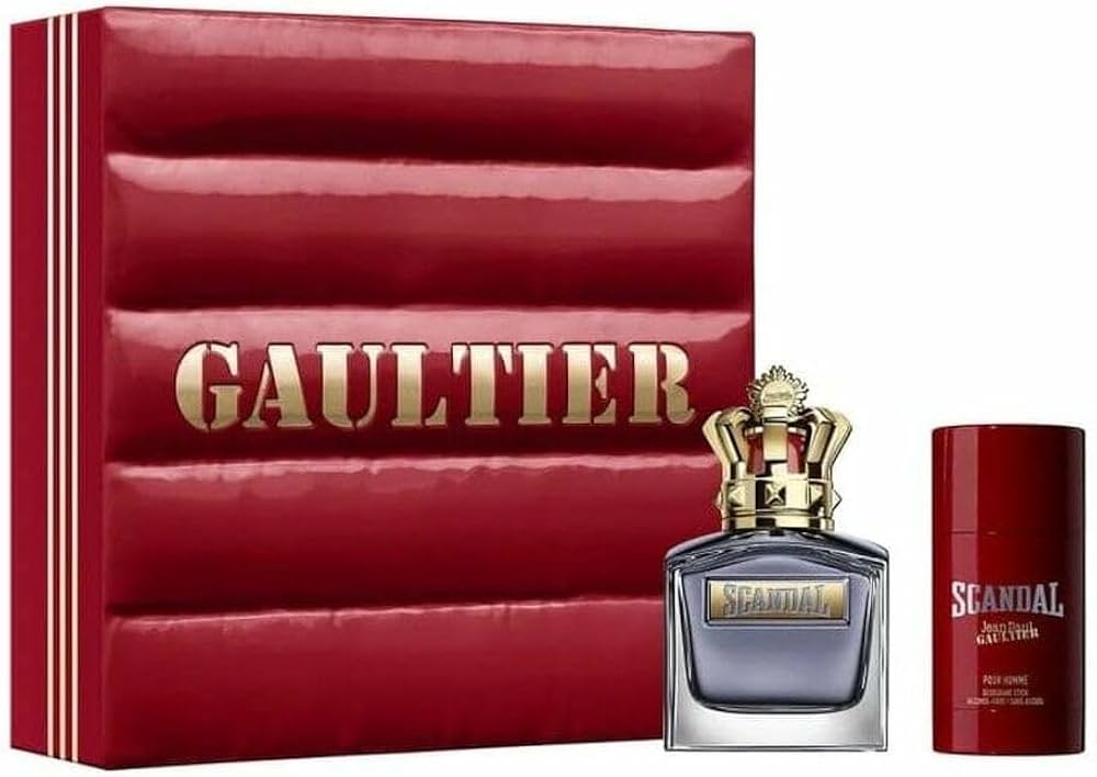Jean Paul Gaultier Scandal Him Eau de Toilette Gift Set EDT 3.4 fluid ounces + 5.1 oz spray deodorant