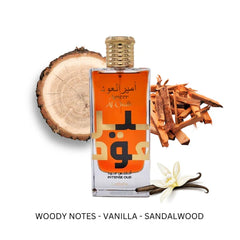 Ameer Al Oudh Intense Oud Eau de Parfum Spray 100ml (3.4 oz) by Lattafa