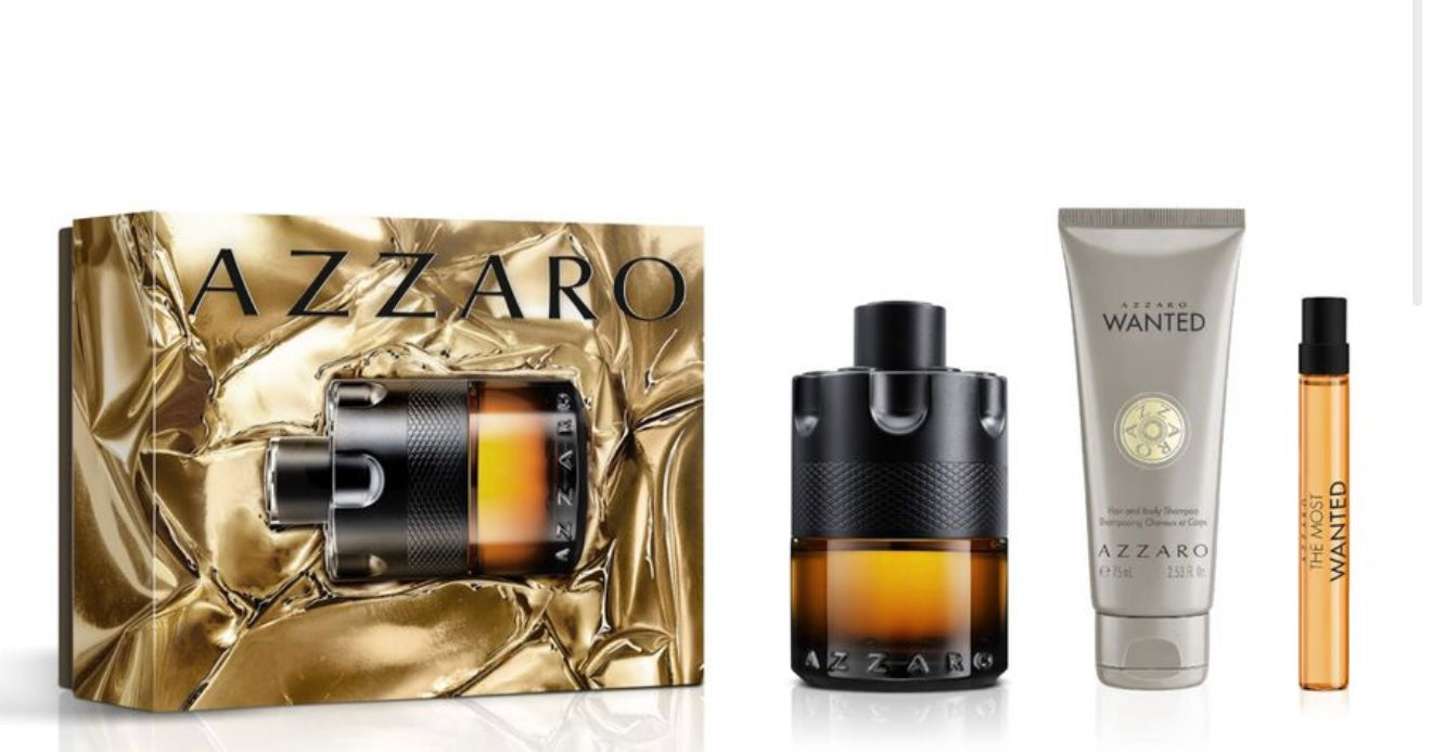 Set The Most Wanted 3 Pcs (3.38 oz +Deo + Mini ) Parfum For Men