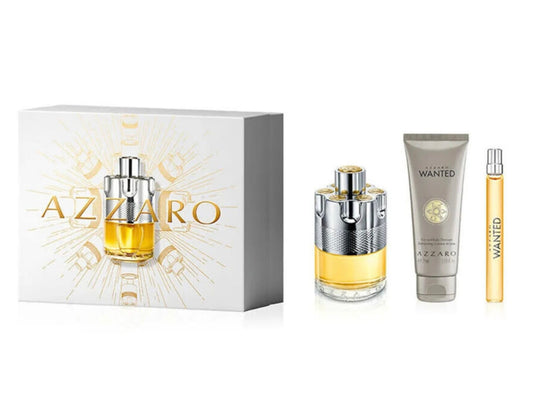 AZZARO Wanted EDP caja hombre 100 ml + Champú 75 ml + 10 ml