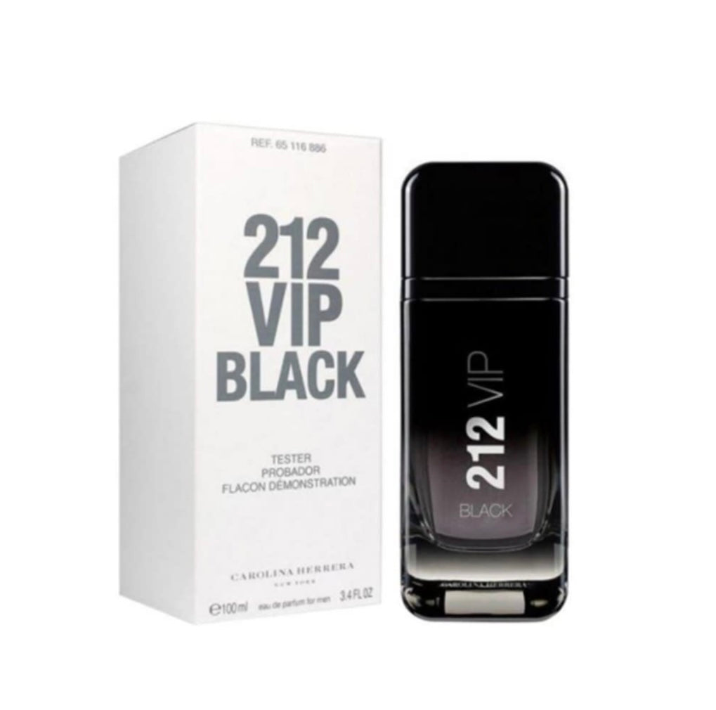 (Tester)CAROLINA HERRERA 212 VIP Black EDP Spray for men, 3.4 oz