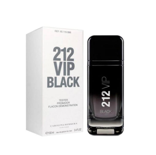 (Tester)CAROLINA HERRERA 212 VIP Black EDP Spray for men, 3.4 oz