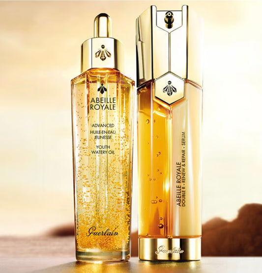abeille royale age-defying set: abeille royale double r renew & repair advanced serum 1.6 oz + advanced youth watery oil 1.6 oz --2pcswomen