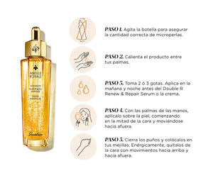 GUERLAIN abeille royale age-defying set: abeille royale double r renew & repair advanced serum 1.6 oz + advanced youth watery oil 1.6 oz --2pcswomen