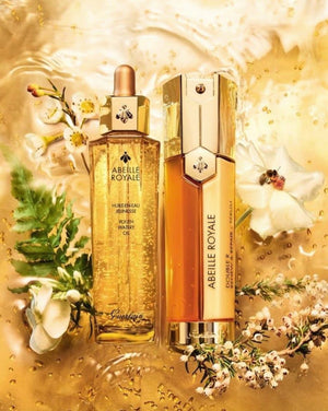 GUERLAIN abeille royale age-defying set: abeille royale double r renew & repair advanced serum 1.6 oz + advanced youth watery oil 1.6 oz --2pcswomen