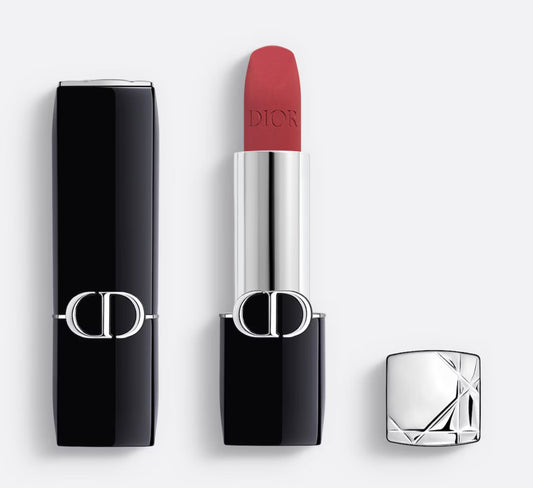 888 strong red Rouge Dior Couture Color - Hydrating & Long-lasting lipstick - Velvet, Satin & New Veil Finishes