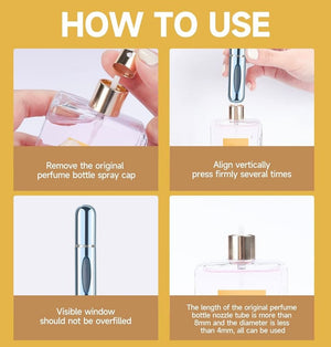 Travel Refillable Mini Spray Bottles - Portable Mini Refillable Perfume Atomizer Bottle Spray, Scent Pump Case for Travel (Variety Pack of 12)