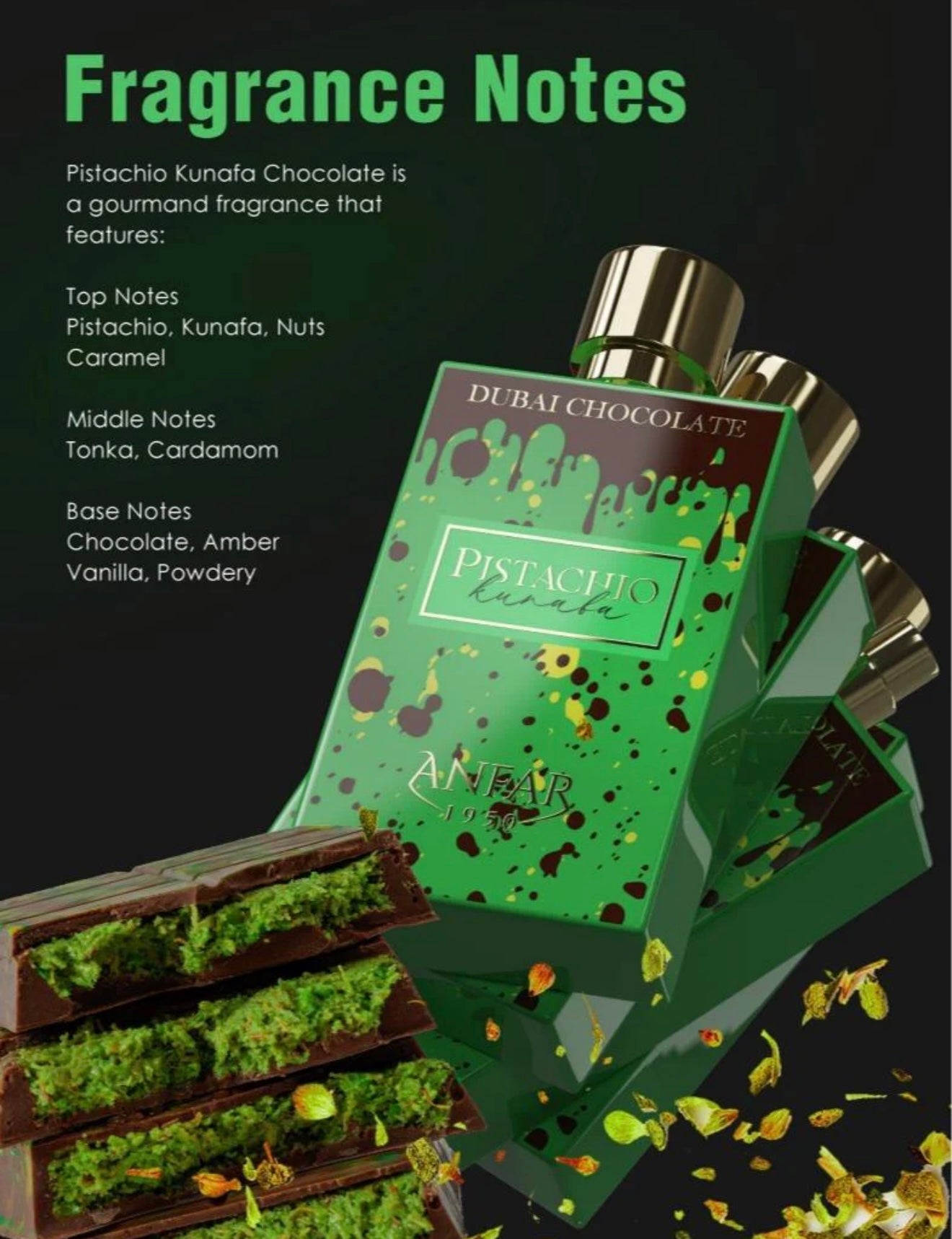 Dubai Chocolate - Pistachio Kunafa Eau de Parfum 100 ml