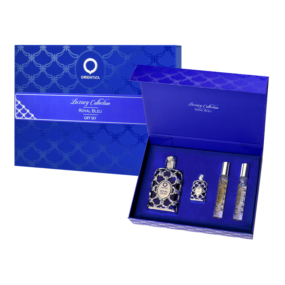 ORIENTICA  Men's Royal Bleu Gift SetCategories - Size: 80ml + 7.5ml + 10ml x 2
