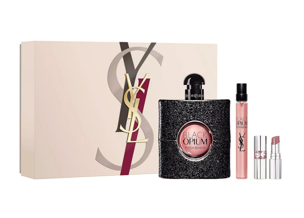 Set YSL Black Opium 3 Pcs (3.0 oz EDP + LS + Mini) For Women