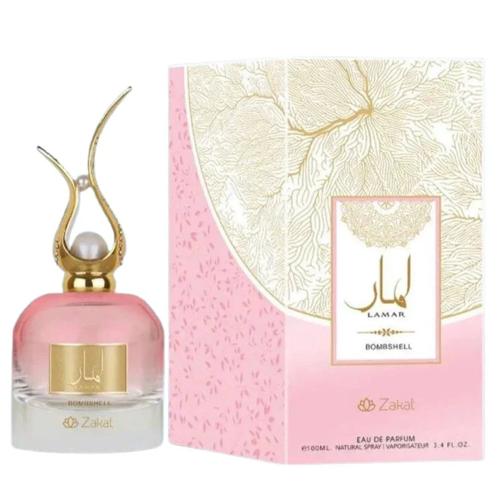 Zakat Lamar Bombshell Eau de Parfum Spray for Women, 3.4 Fl Oz (100 ml)