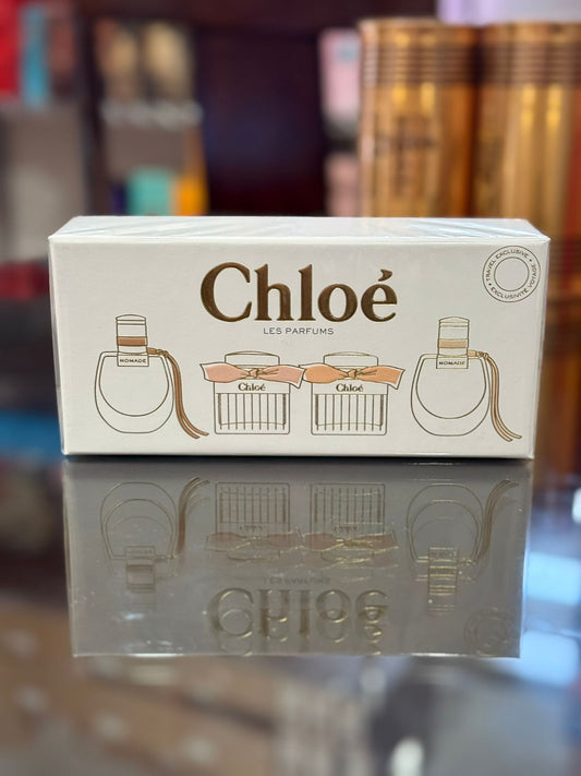 Chloe Variety women 4 Piece Womens Variety With Nomade Eau De Parfum (2) & Chloe Eau De Parfum & Chloe Eau De Toilette And All 0.17 oz Minis
