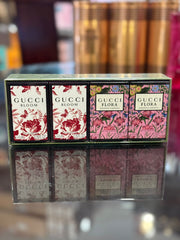 Gucci Variety women 4 Piece Mini Variety With Gucci Bloom X 2 & Gucci Flora Gorgeous Gardenia X 2 And All Are Eau De Parfum 0.16 oz Mini