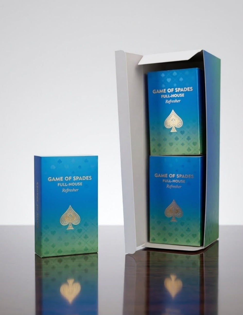 (SAMPLE BOX) 45 PCS GAME OF SPADES FULL -HOUSE REFRESH 0.1 OZ BY JO MILANO