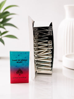 (SAMPLE BOX) 45 PCS GAME OF SPADES BLUFF 0.1 OZ JO MILANO