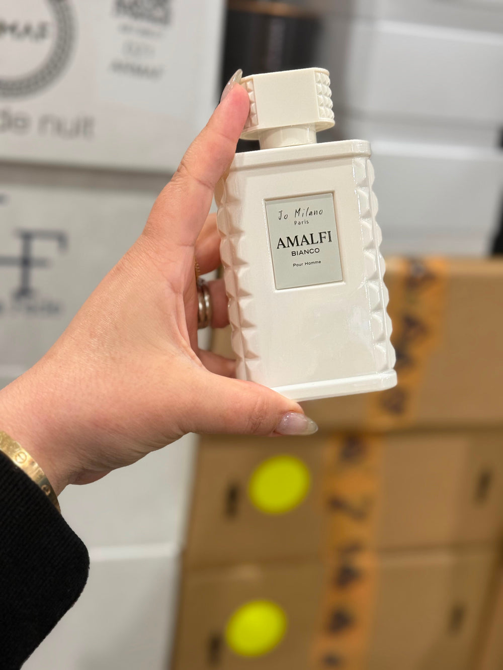 (TESTER) BOX-WHITE AMALFI BIANCO POUR HOMME  3.4 OZ JO MILANO PARIS