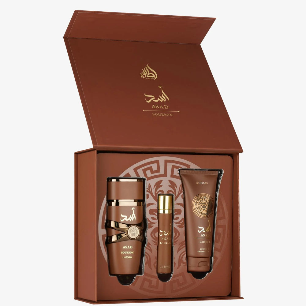 Lattafa Sale Asad Bourbon 3 pcs Giftset
