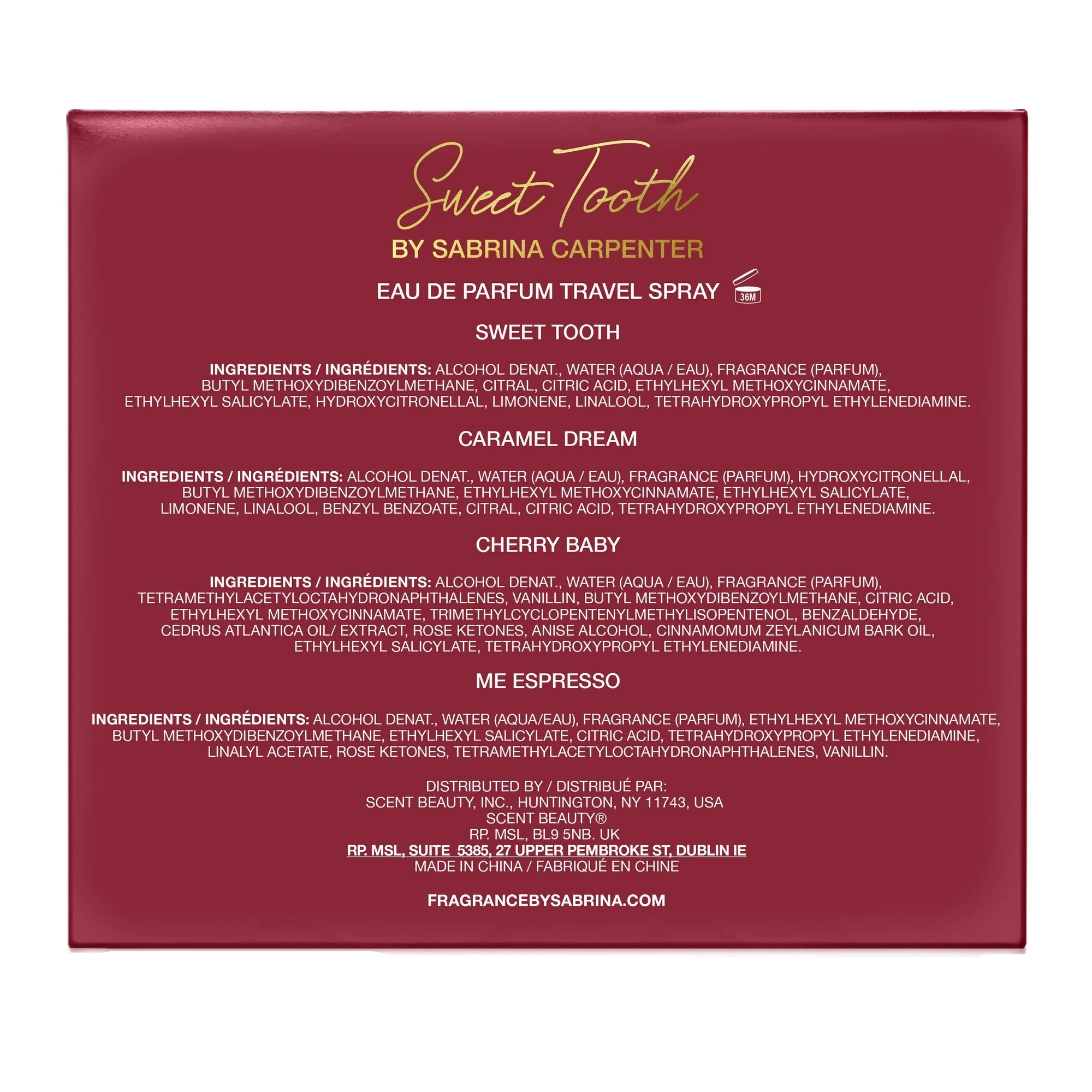 Sweet Tooth Travel Four Eau de Parfum Gift Set