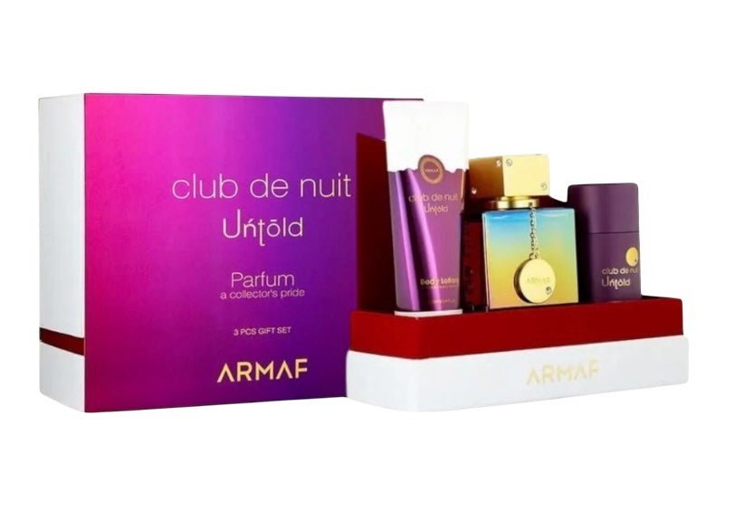 Club De Nuit Untold Gift Set 3 Pcs By Armaf 3.4 Oz EDP - Crist Fragances