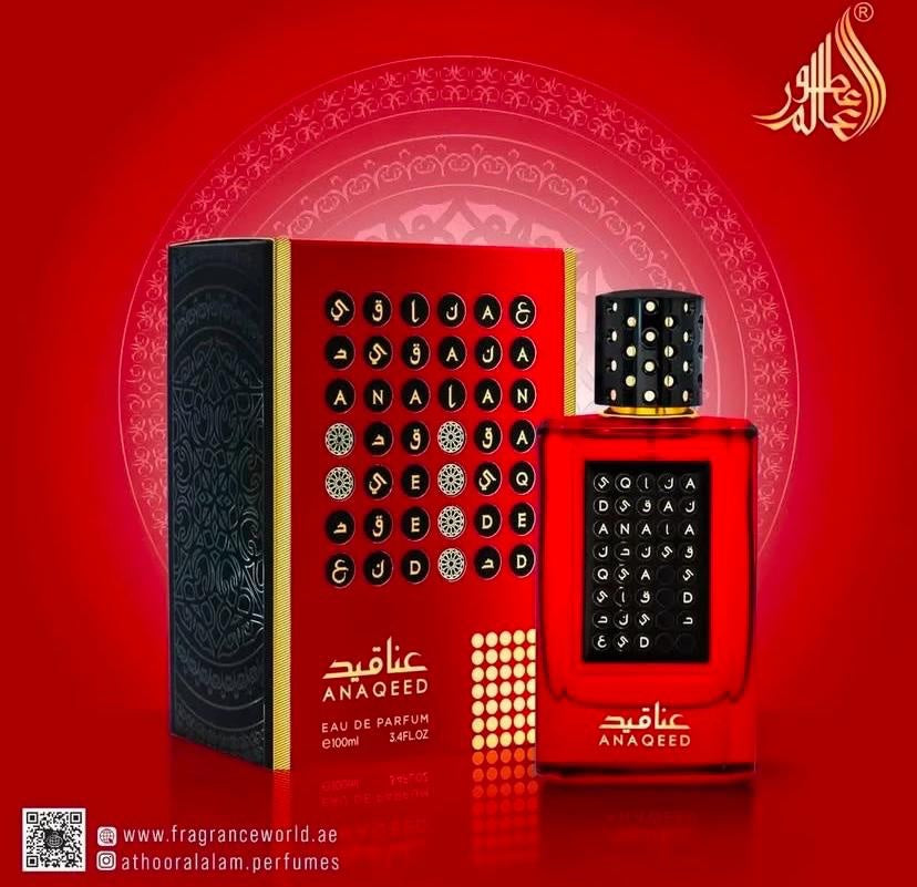 Anaqeed Rouge By Fragrance World Eau De Parfum for Unisex 100 ML