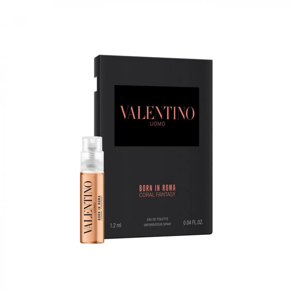 Valentino Donna Born In Roma Coral Fantasy for Men 0.04 oz Eau de Toilette Vial