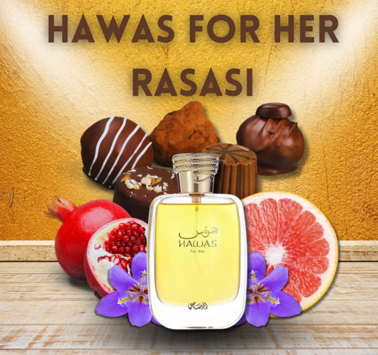 RASASI Hawas Eau de Parfum 3.4 Oz