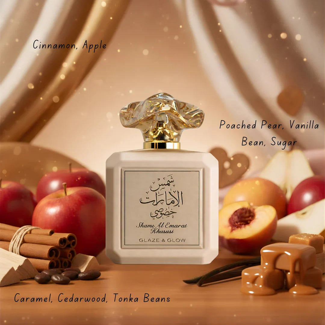 Shams Al Emarat Khususi Glaze & Glow Eau de Parfum Spray 100ml (3.4 oz) by Ard Al Zaafaran