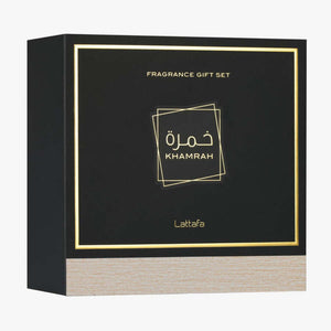 Lattafa Unisex Khamrah 3pcs EDP Gift Set