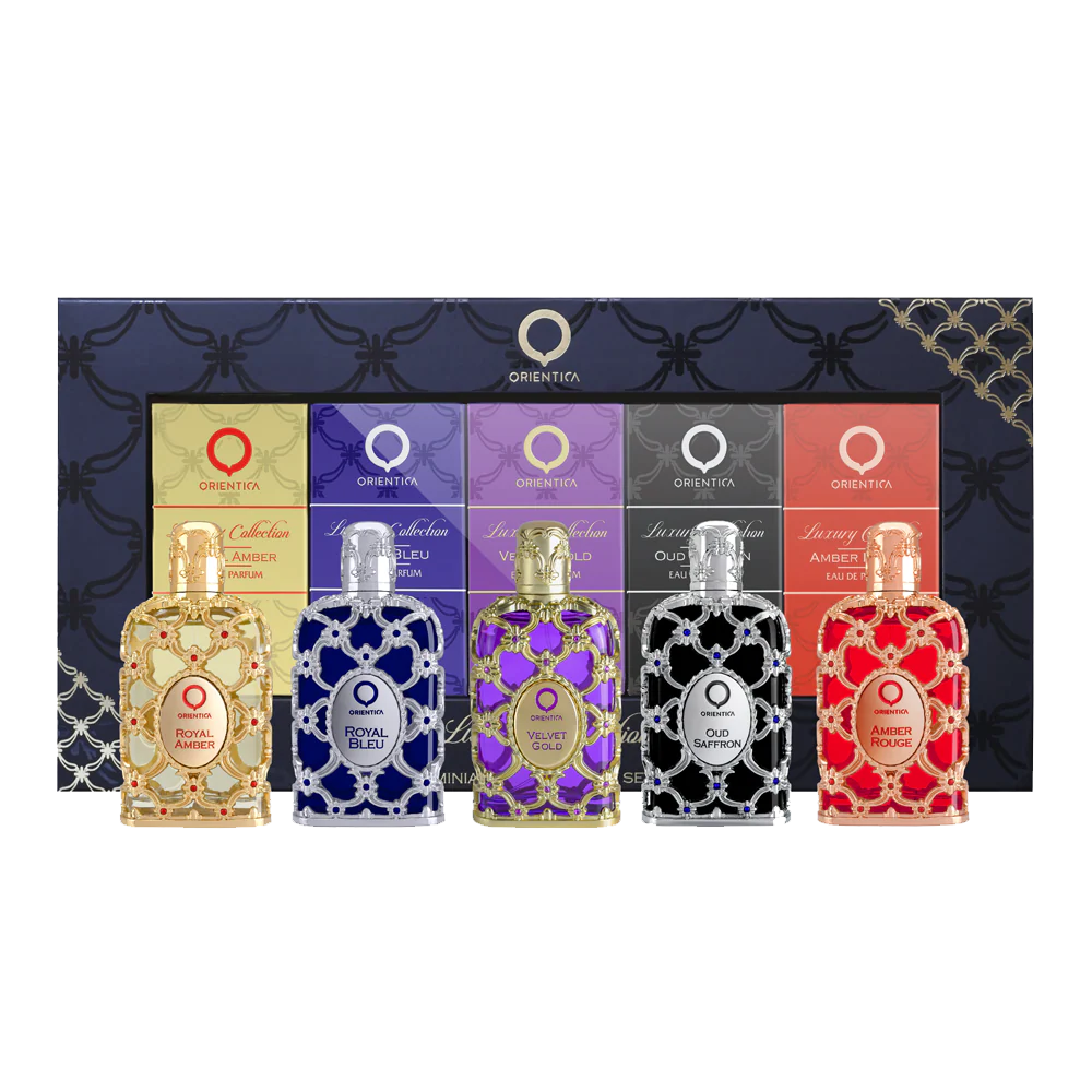 Orientica miniature discovery set unisex perfume, mini set 5 x 0.25 oz